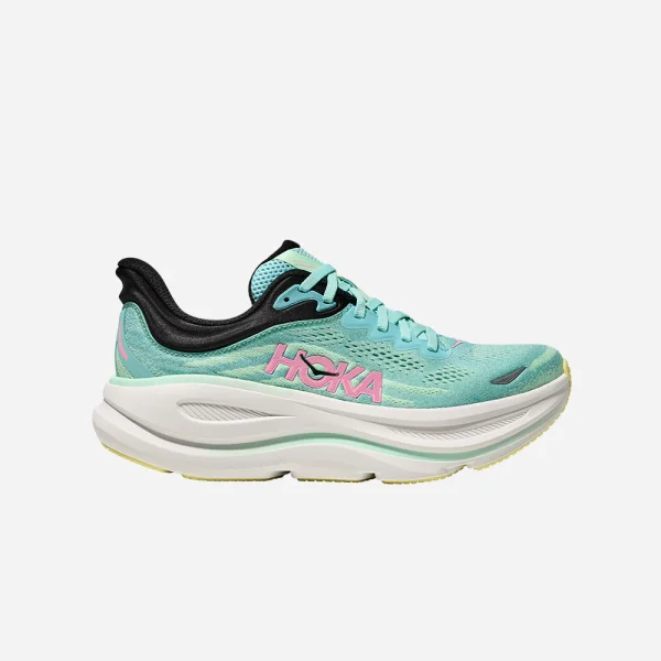 Giày Chạy Bộ Nữ HOKA Bondi 9 Wide - Xanh Mint