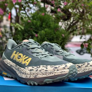 Giày Chạy Trail Nam HOKA Speedgoat 6 Wide - Xanh Lá
