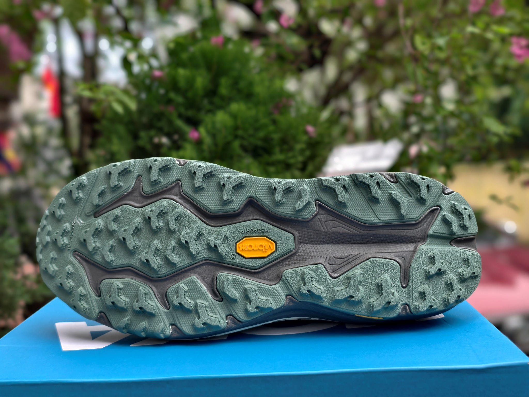 Giày Chạy Trail Nam HOKA Speedgoat 6 Wide - Xanh Lá - Hình ảnh 5